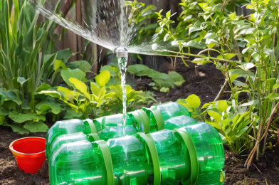 How to Turn Plastic Bottles Into a DIY Rotating Irrigation System